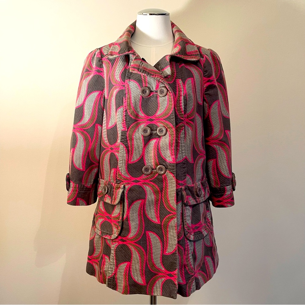 Anthropologie Elevenses Lotus Leaf Coat